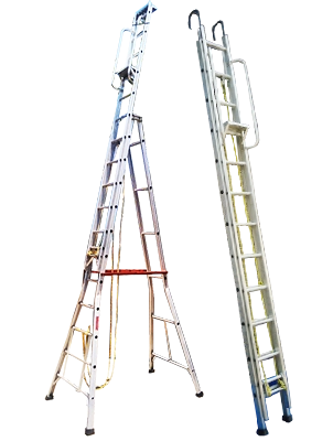 High-Quality Aluminium Extension Ladder Suppliers in Mysore Extendable aluminium ladder ideal for high-reach tasks in construction and maintenance.